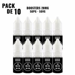 PACK 10 BOOSTERS DE NICOTINE 50/50
