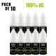 PACK 10 BOOSTERS DE NICOTINE 100VG
